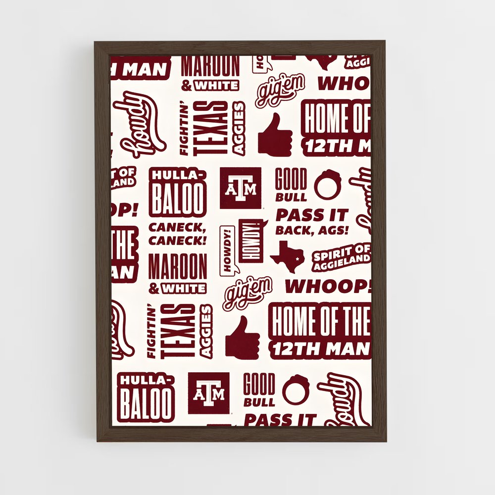 Poster Aggieland Spirit – affiche Baseball (vue 5)